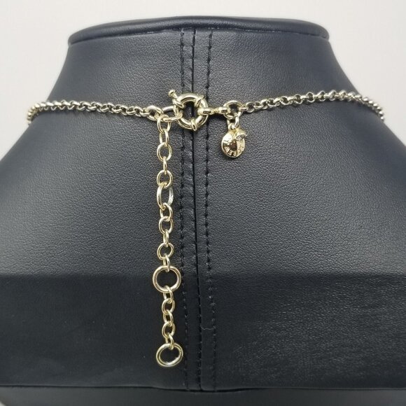 JCREW Y2K Whimsical Boho Glam Cabochon Statement Rhinestones GoldTone Necklace - Picture 4 of 5